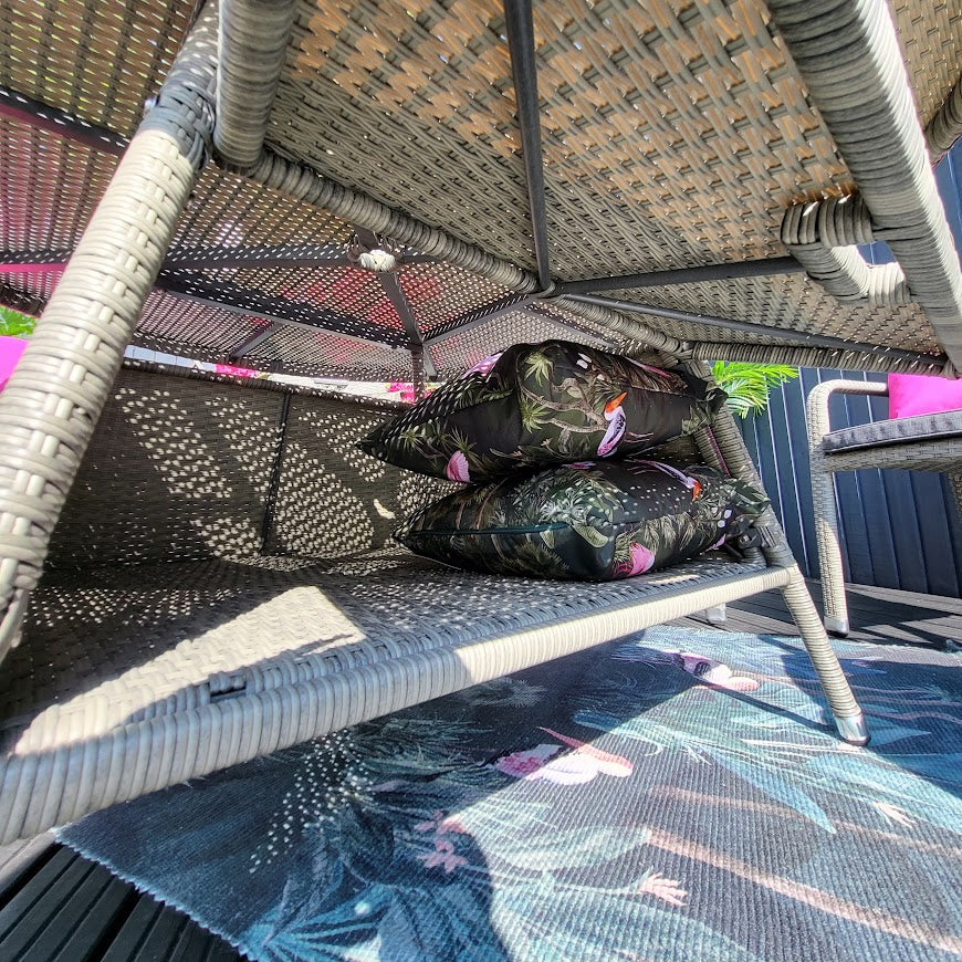 EX-DISPLAY Stackable 6 Seat Round Dining Set - By Vila