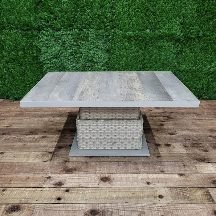 Bowness Outdoor Adjustable Table in Natural | Vila