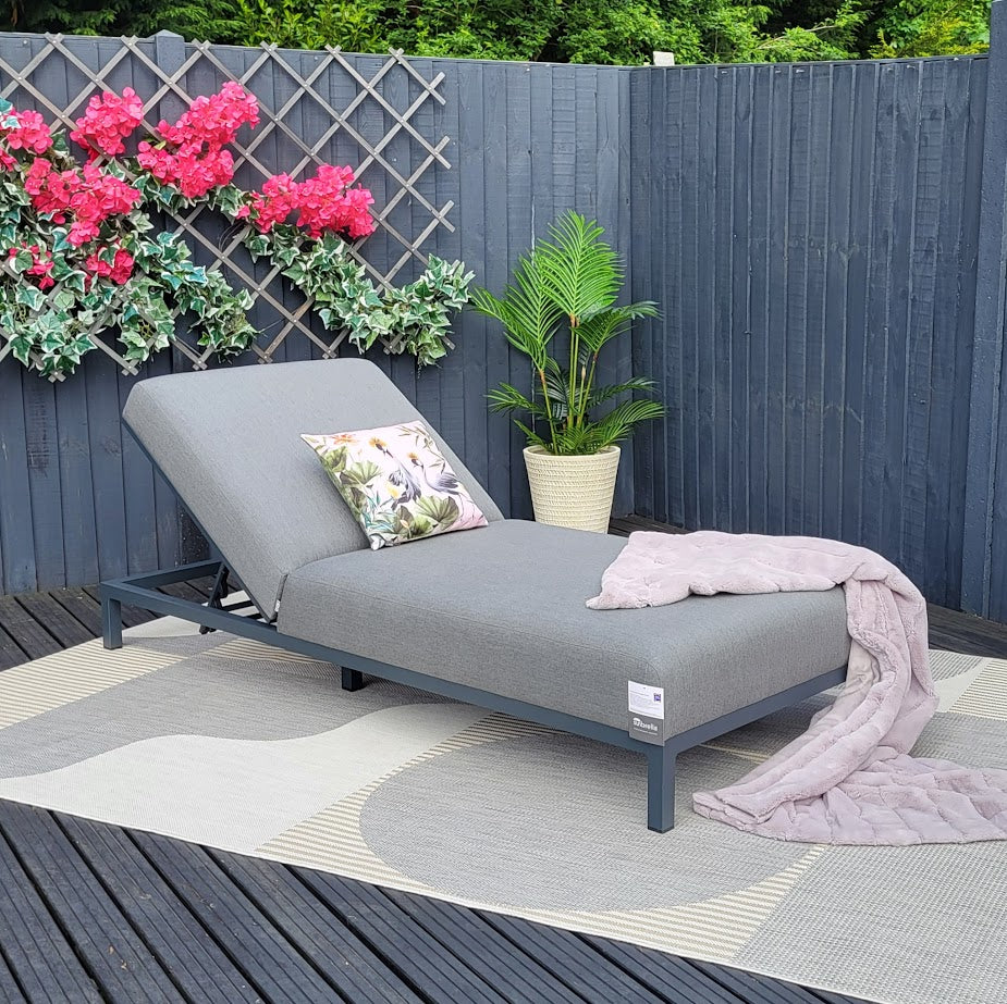 EX-DISPLAY - Sunny Outdoor Fabric Sun Lounger by Nova