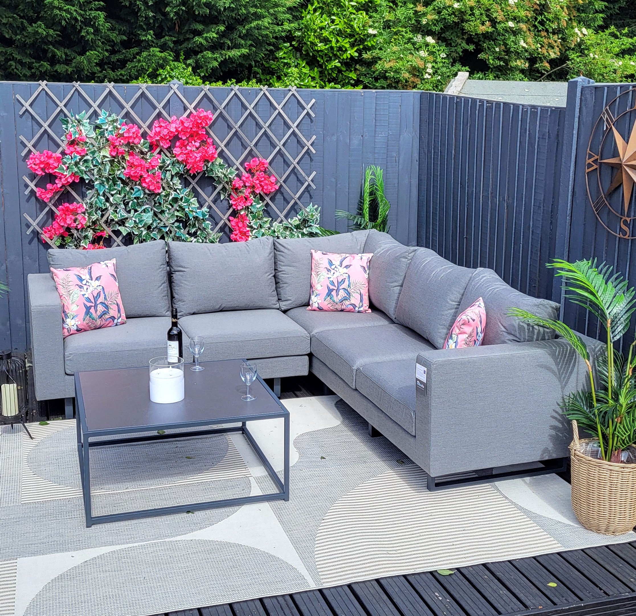 Eden Outdoor Fabric Corner Sofa Set by Nova