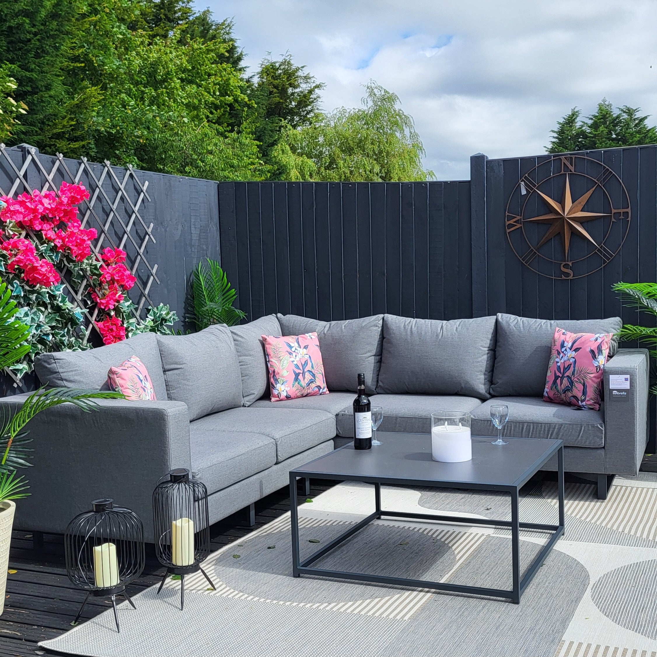 Eden Outdoor Fabric Corner Sofa Set by Nova