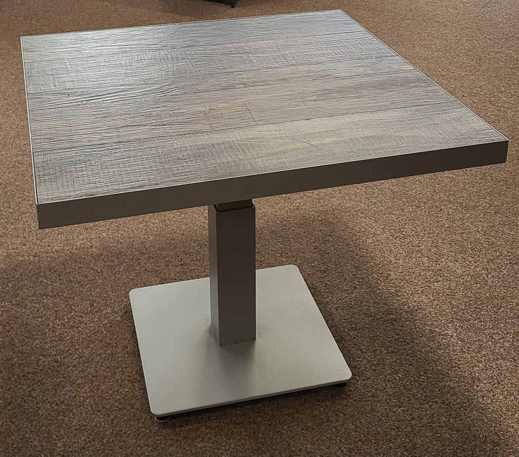 Square Adjustable Table in Natural - Triton/Kendal By Vila