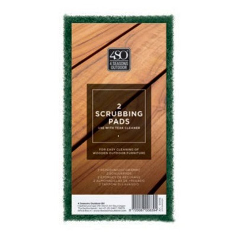Teak Cleaning Pads (2pc - green) Maintenance Care by 4 Seasons Outdoor
