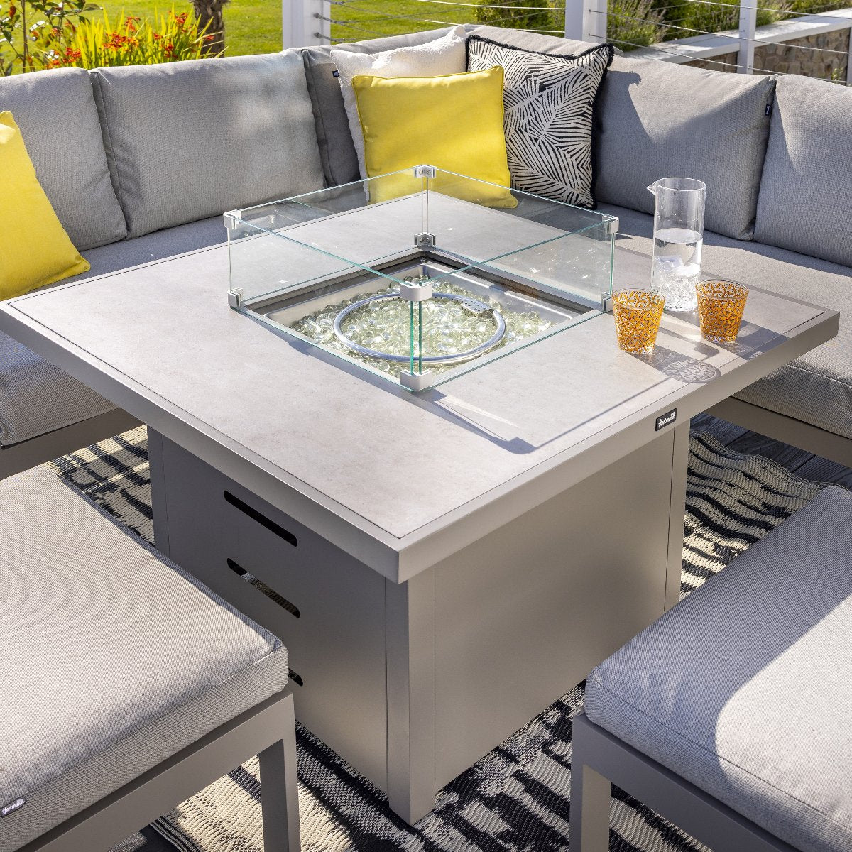 Rio Outdoor Square Gas Firepit Table | Hartman