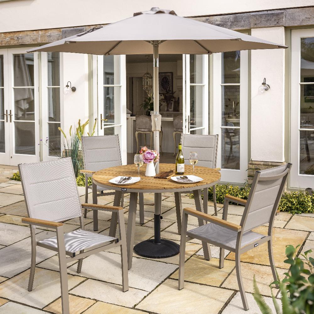 Outdoor 4 Seat Dining Set | Ezra By Hartman