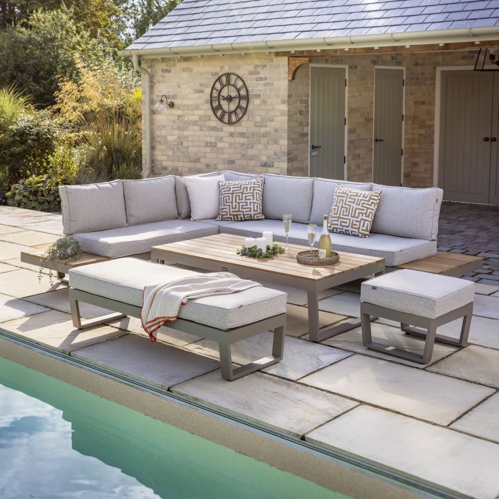 Outdoor Rectangular Corner Platform Set | Ezra By Hartman