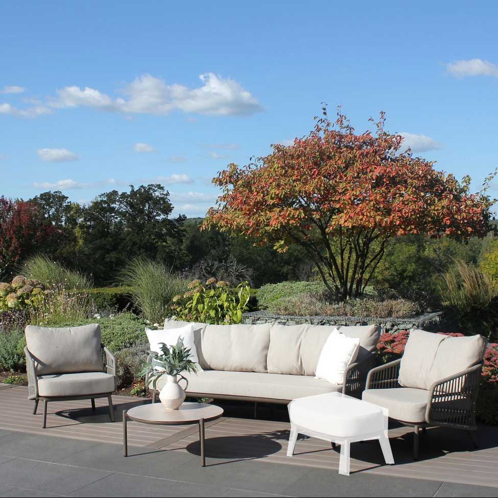 Alicante Outdoor Lounge Set in Terre | 4 Seasons Outdoor