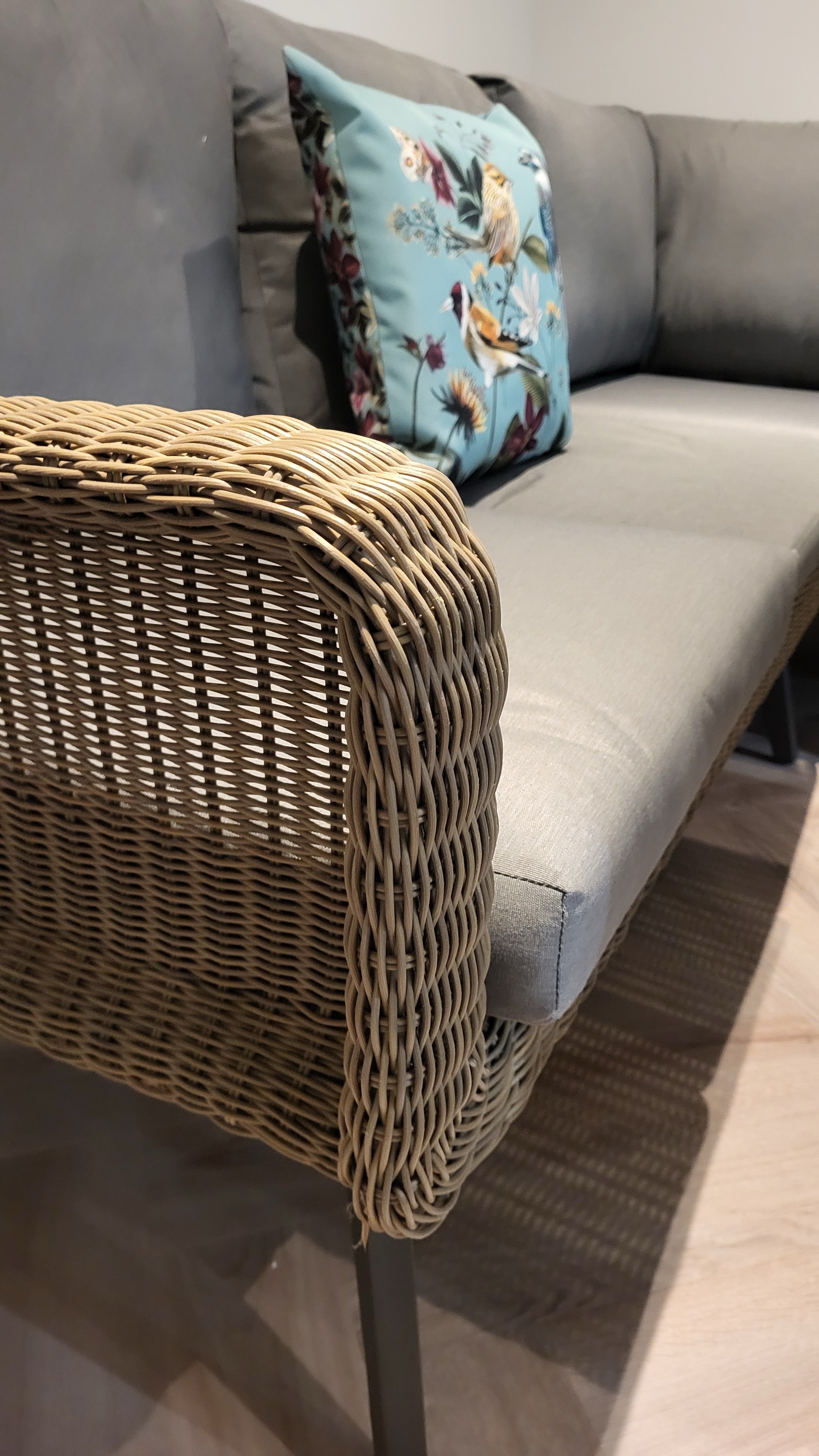 Memphis Compact Cosy Dining Corner in Taupe by 4 Seasons Outdoor