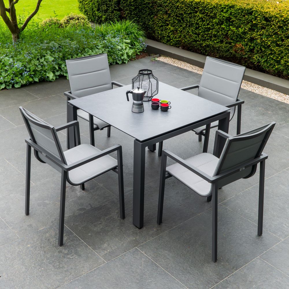 Bari Outdoor Dining Set 4 Seat by 4 Seasons Outdoor