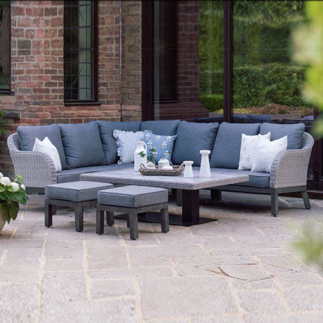 Coniston Corner Lounge Set in Grey | Vila
