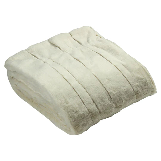 Garden Furniture Accessories - Empress Faux Fur Throw - Cream