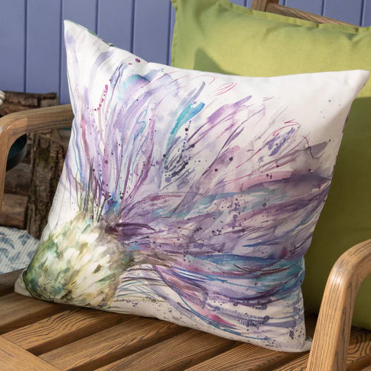 Expressive Thistle Outdoor Scatter Cushion