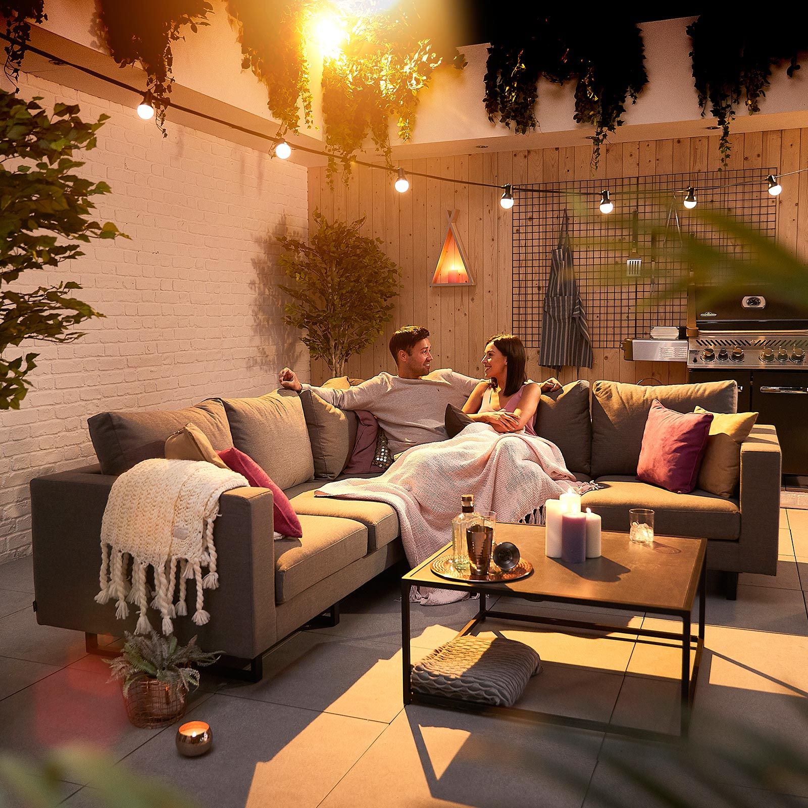 Eden Outdoor Fabric Corner Sofa Set by Nova