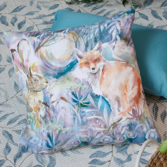 Fox And Hare Outdoor Scatter Cushion