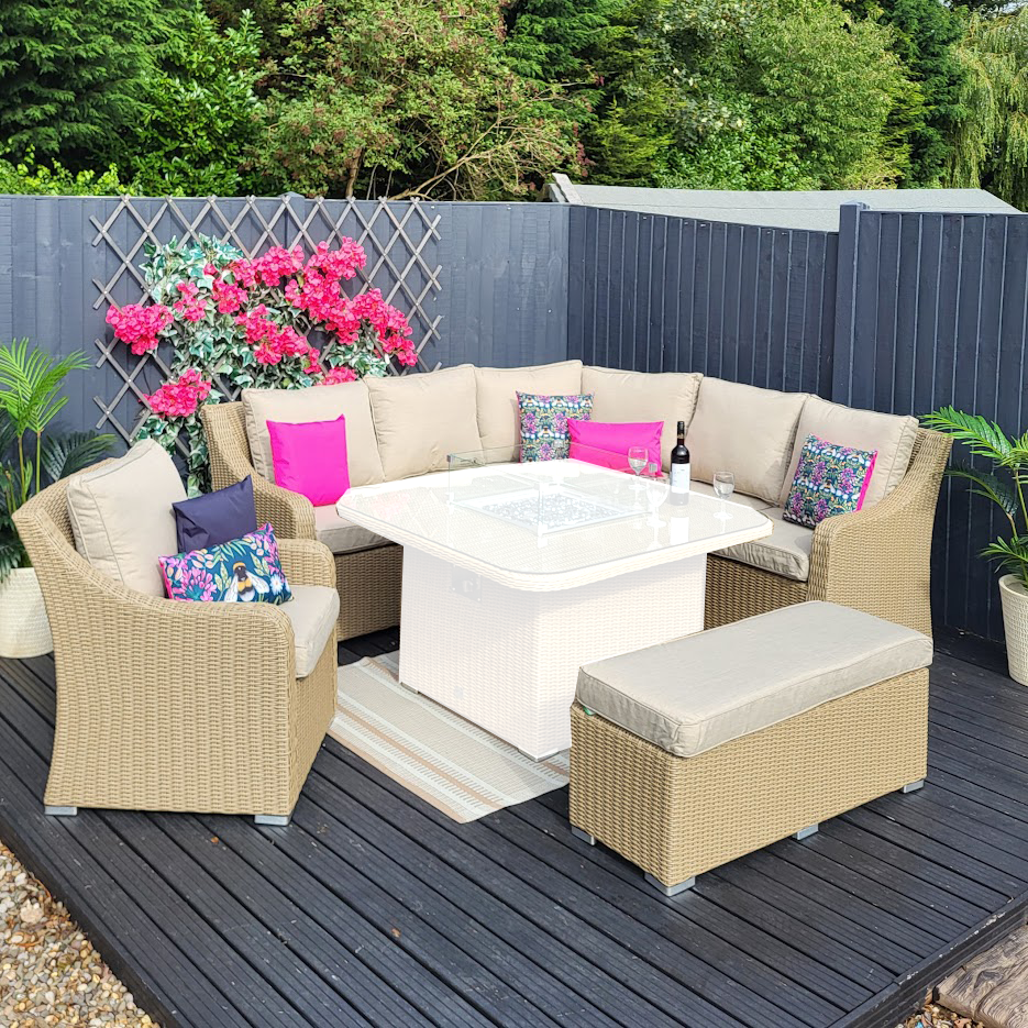 Harper Large Outdoor Corner Sofa, Armchair and Bench By Nova