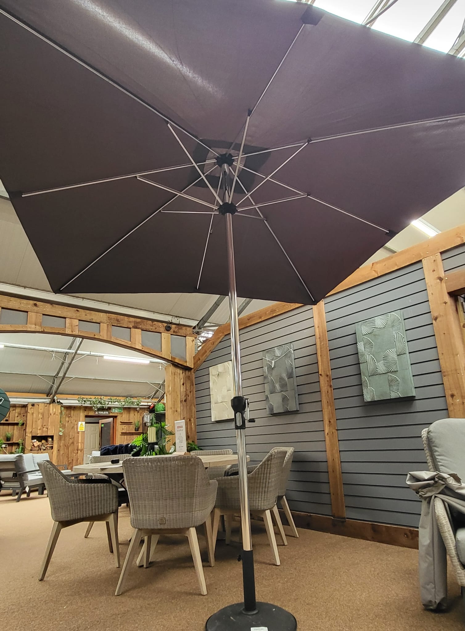 Hartman 2.5m Square Parasol - Dark Grey