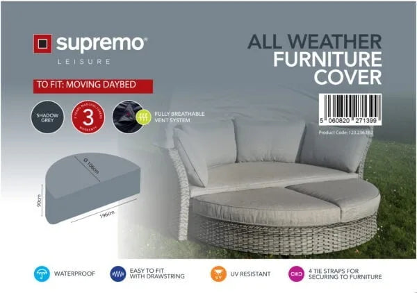 Outdoor Furniture Cover for Supremo | Moving Daybed Cover (Breathable Fabric)