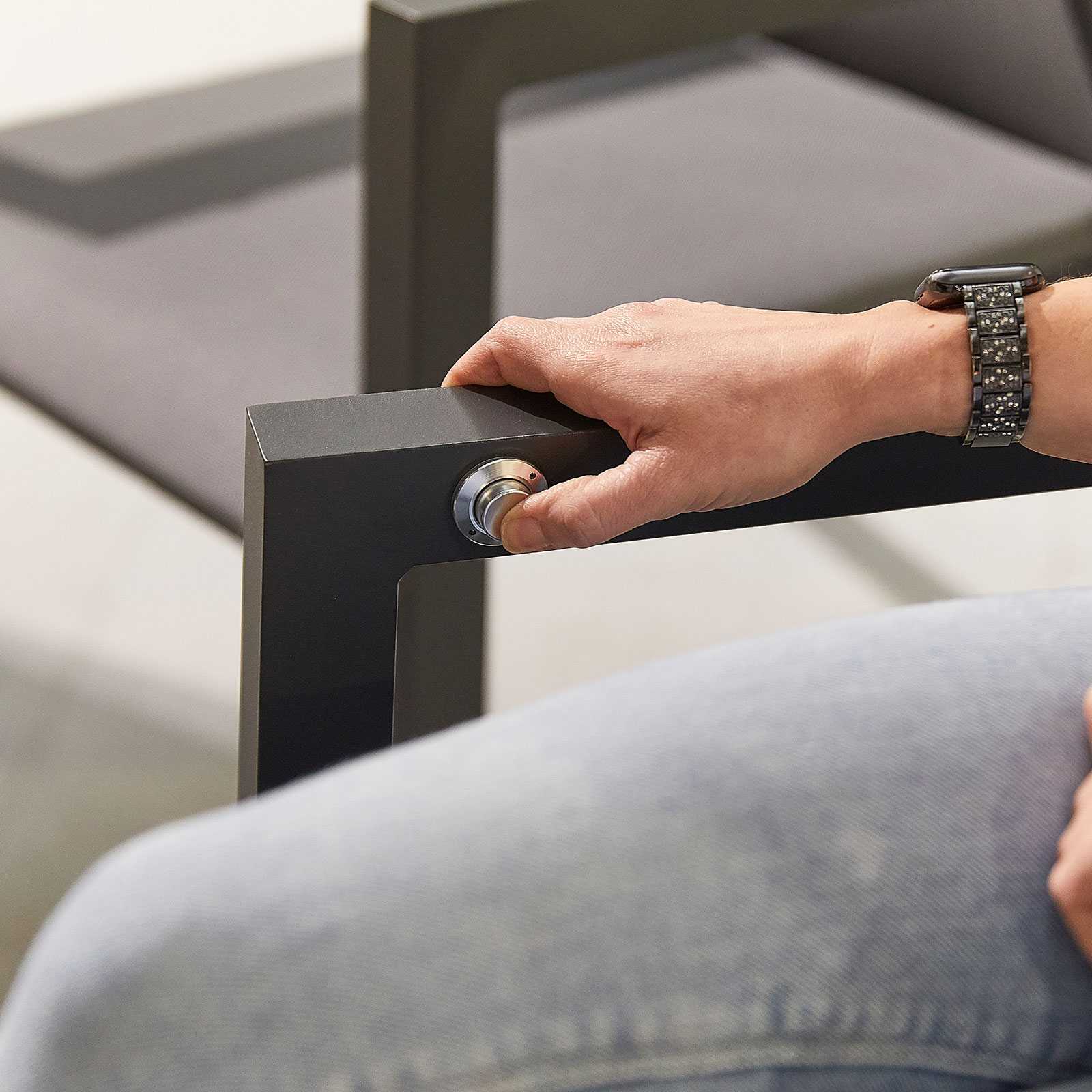 Venice Outdoor Reclining Chair in Grey (Pack of 2) | Nova