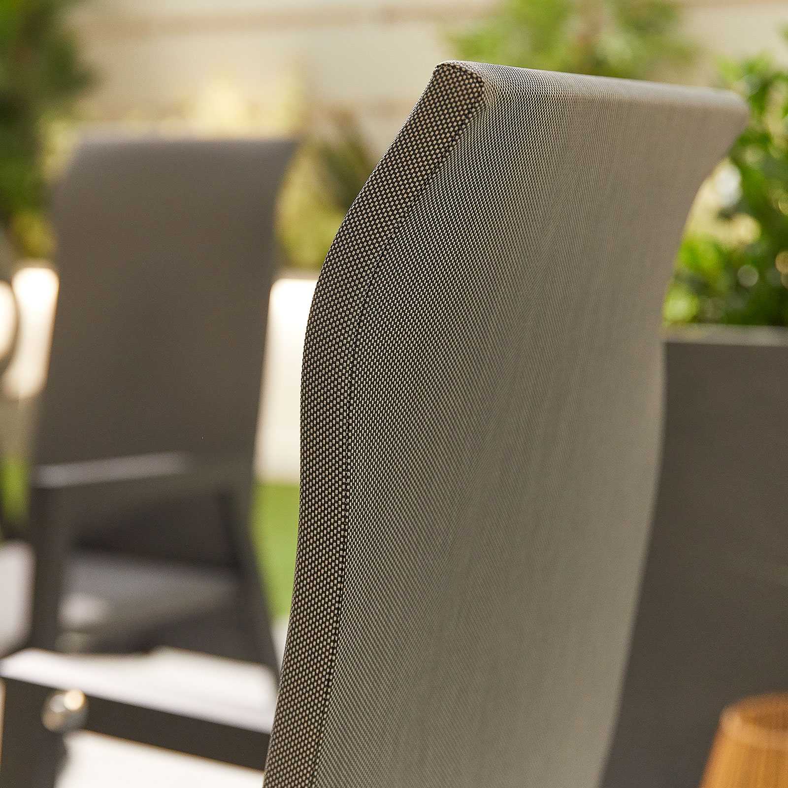 Venice Outdoor Reclining Chair in Grey (Pack of 2) | Nova