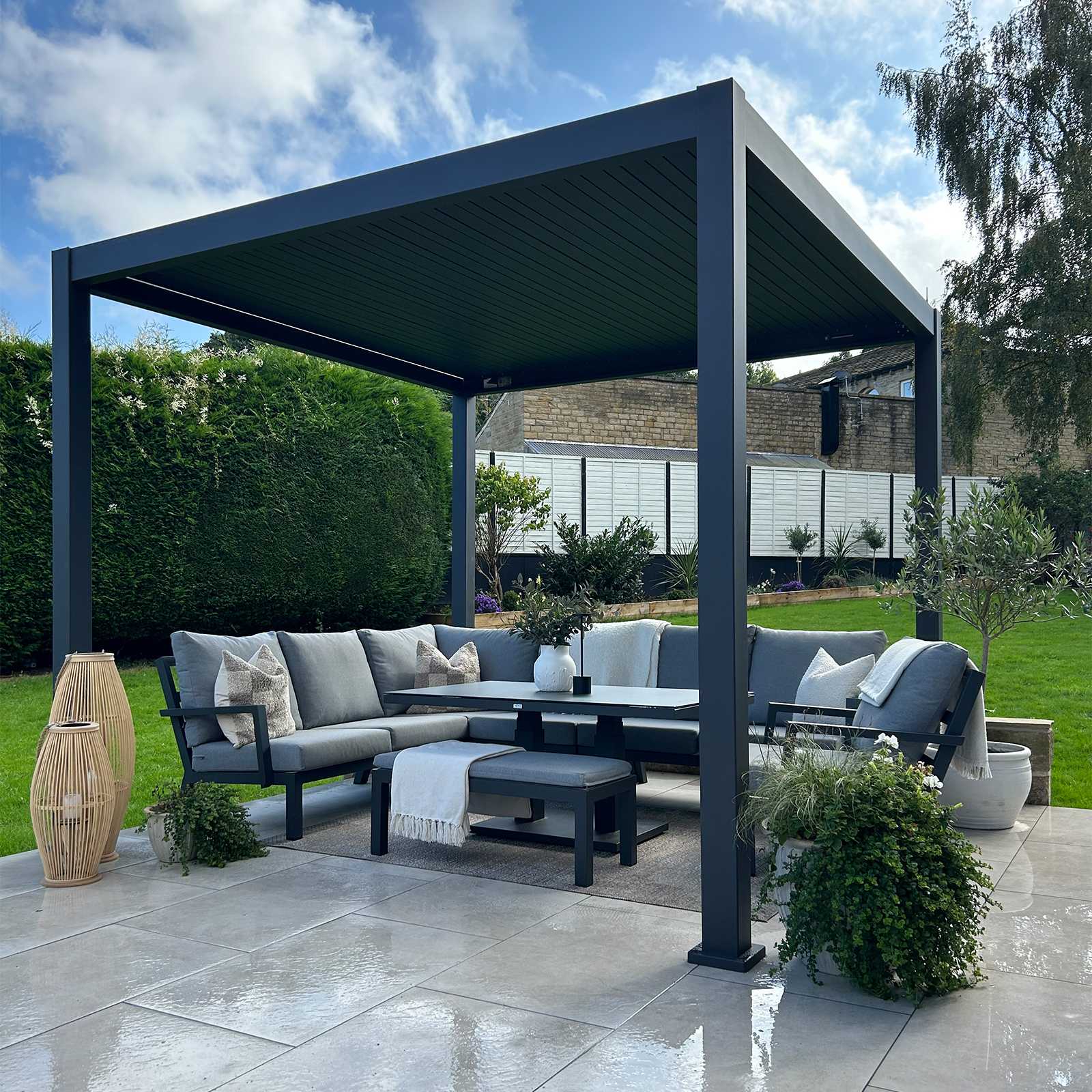 Titan Pergola, Strong Aluminium (Not Steel) - 3.6m x 3.6m | Nova