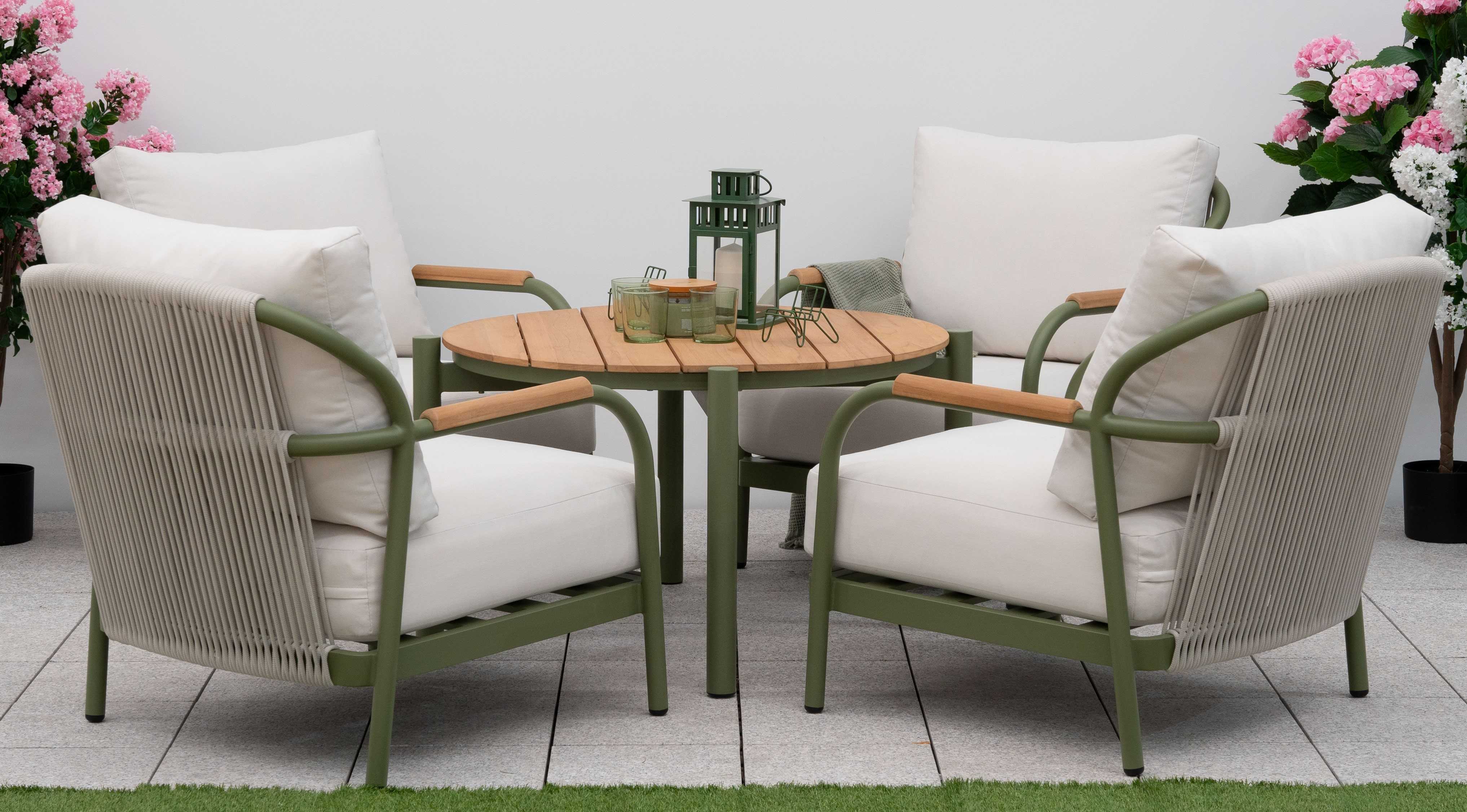 EX-DISPLAY - Ashley Outdoor Casual 4 Seat Dining Set - Nova