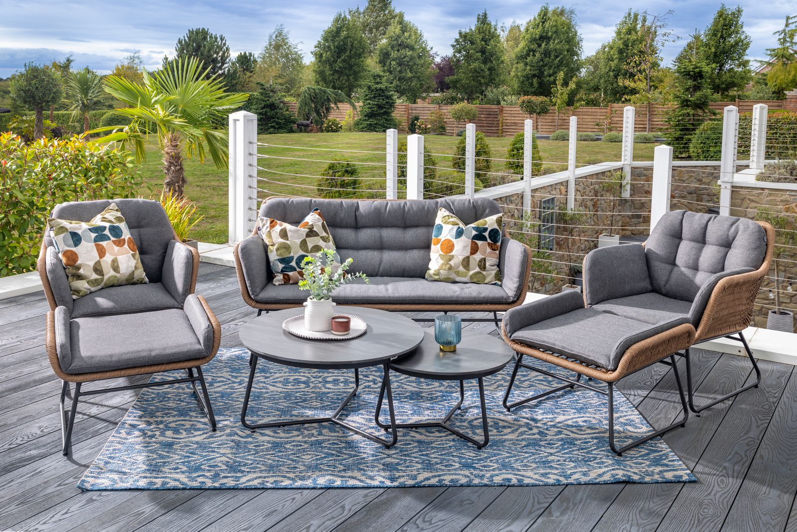 Rayo Outdoor 2 Seat Lounge Set | Hartman