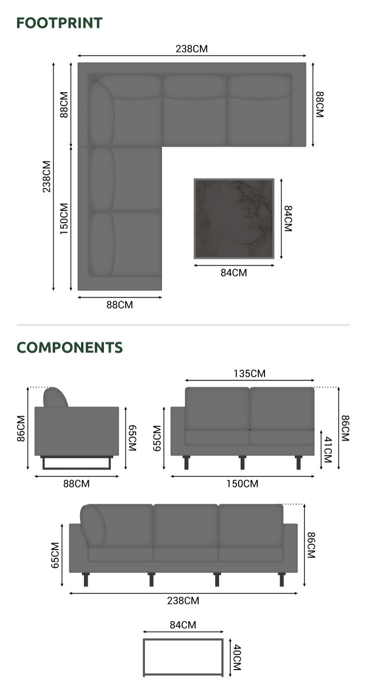 Eden Outdoor Fabric Corner Sofa Set by Nova
