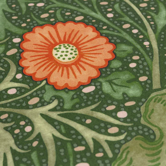 Seaweed Scatter Cushion - Morris & Co (Forest Green)