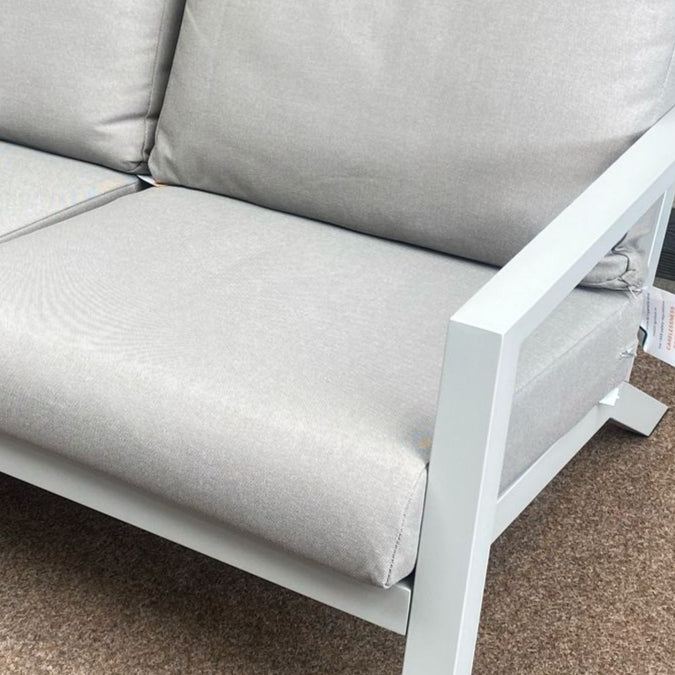 Triton Outdoor 3 Seat Sofa in Natural By Vila - All Weather Cushions