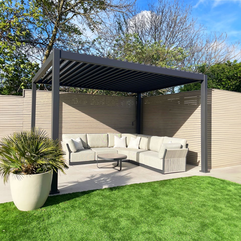 Titan Pergola, Strong Aluminium (Not Steel) - 3.6m x 4m | Nova