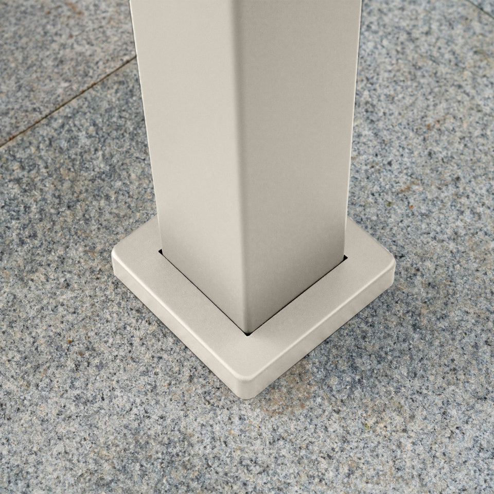 Legacy Aluminium Metal Pergola in Pebble - 3.6m x 3.0m Free Standing