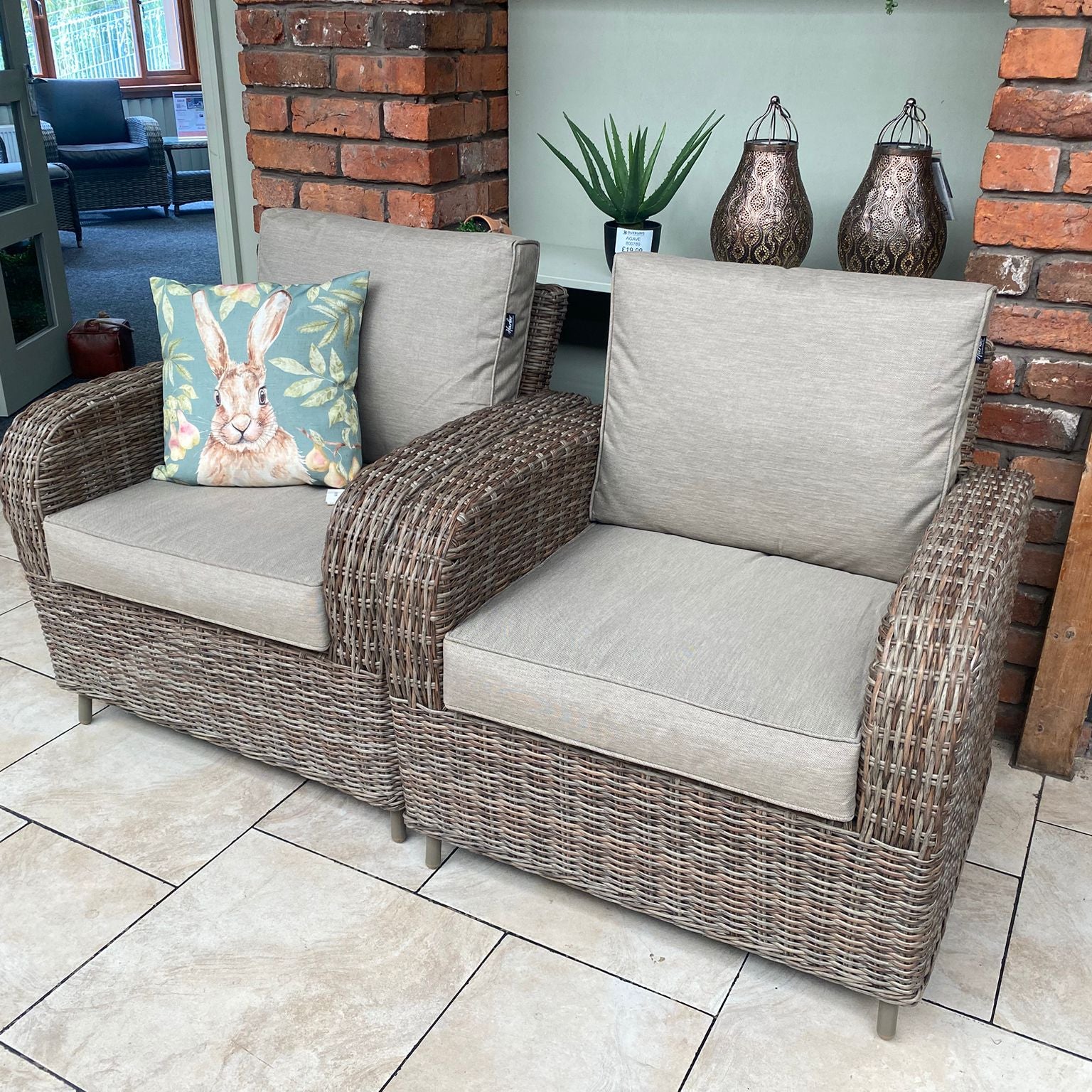 EX-DISPLAY - Outdoor 2 Chairs - Haven Cotswold By Harbo