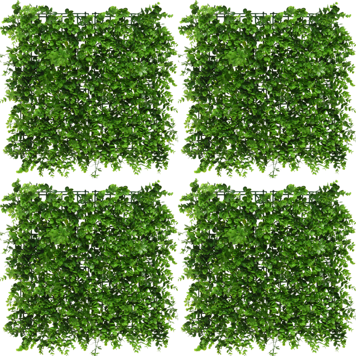 4 x Premium Outdoor Realistic Foliage Wall Panel | Eucalyptus
