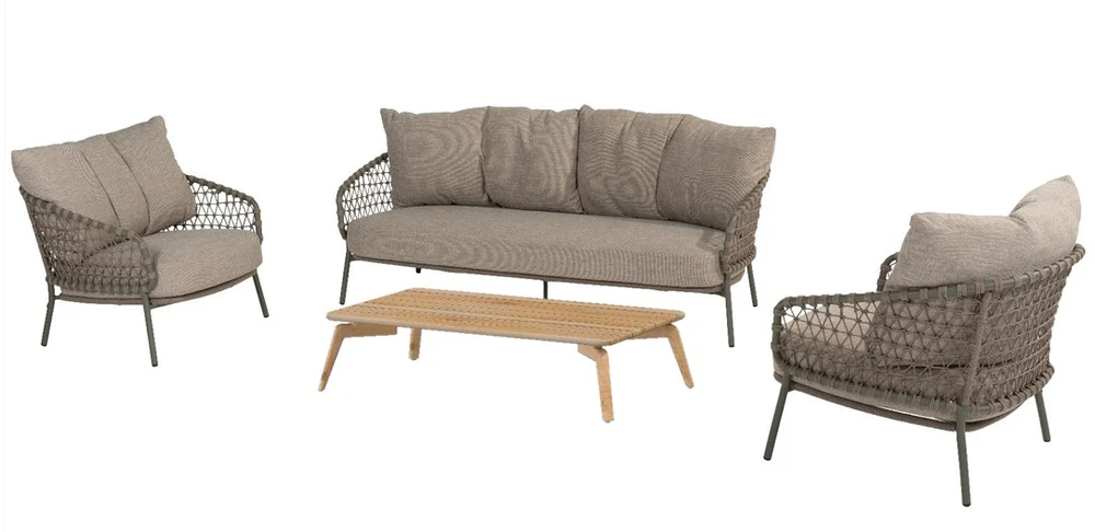 Jura Outdoor Lounge Set with Zucca Coffee Table | 4 Seasons Outdoor