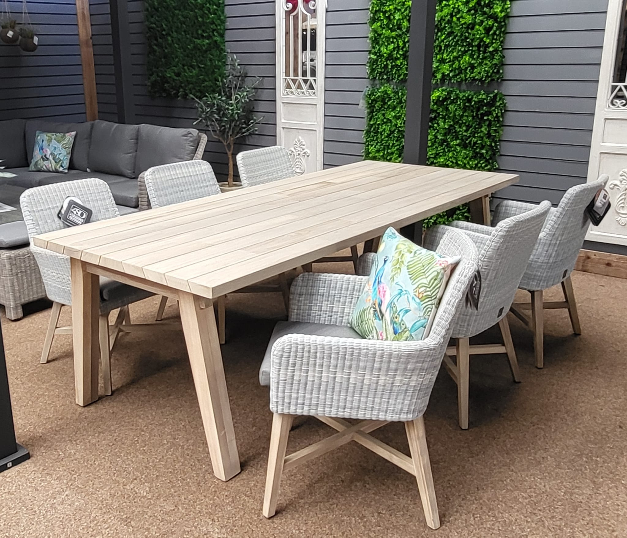 Lisboa 6 Seat Outdoor Dining with Derby 240cm Table | 4 Seasons Outdoor
