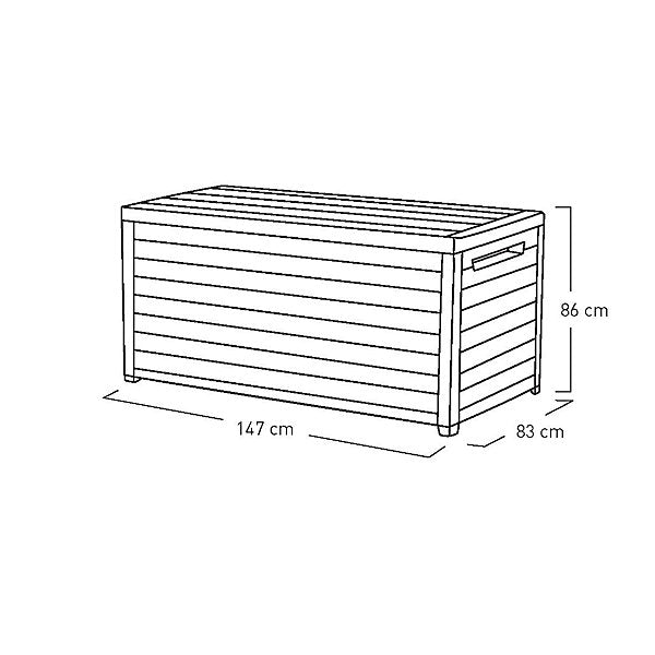 Keter XXL Deck Box 870L | Norfolk Leisure