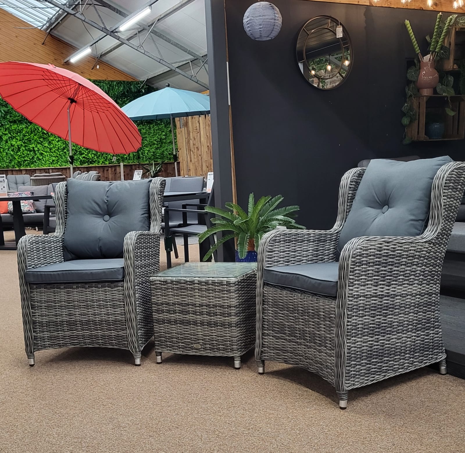 EX-DISPLAY - Outdoor Bistro in Grey - Seville By Katie Blake