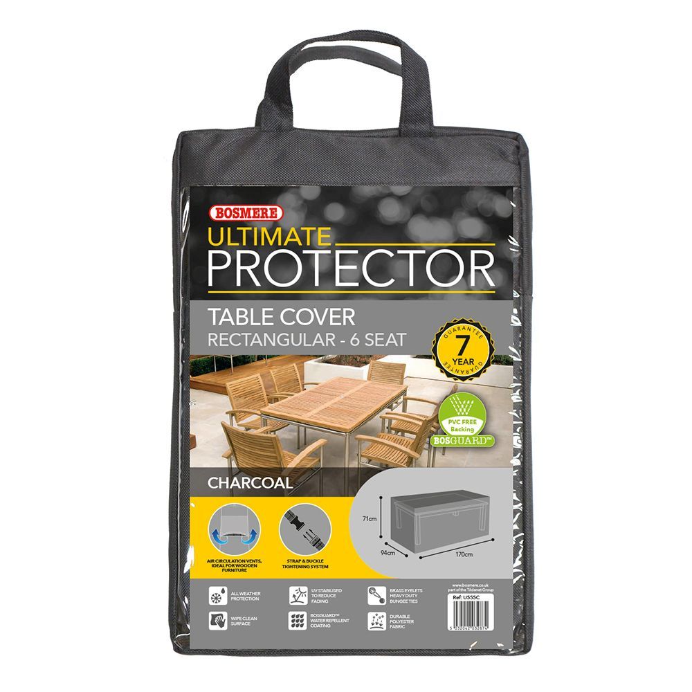 Bosmere Ultimate Protector Outdoor Furniture Cover for Medium Rectangular Table 170cm x 100cm