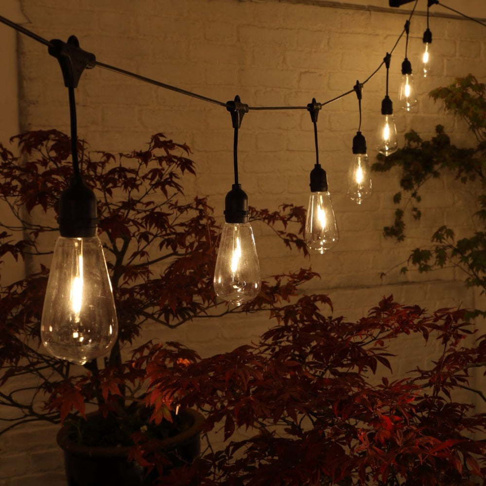 Noma 20 Connectable Large Edison Outdoor Garden Festoon Lights - Mains Powered