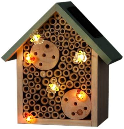 Insect House Hotel with Solar Lights