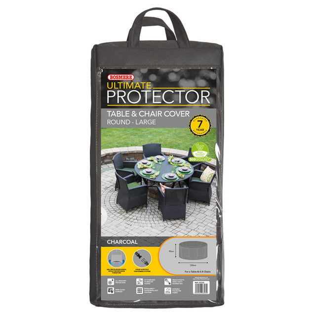 Bosmere Ultimate Protector Outdoor Furniture Cover for 6 Seat Round Dining Set - 250cm Round