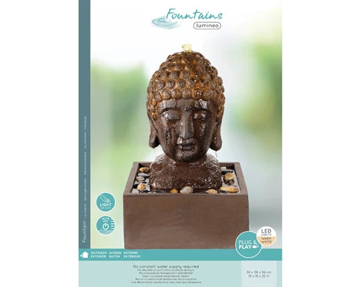 Buddha Head Water Feature - No Plumbing Required