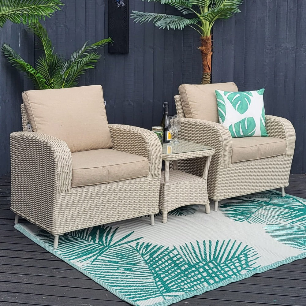 Outdoor Bistro Set - Haven Pebble By Harbo