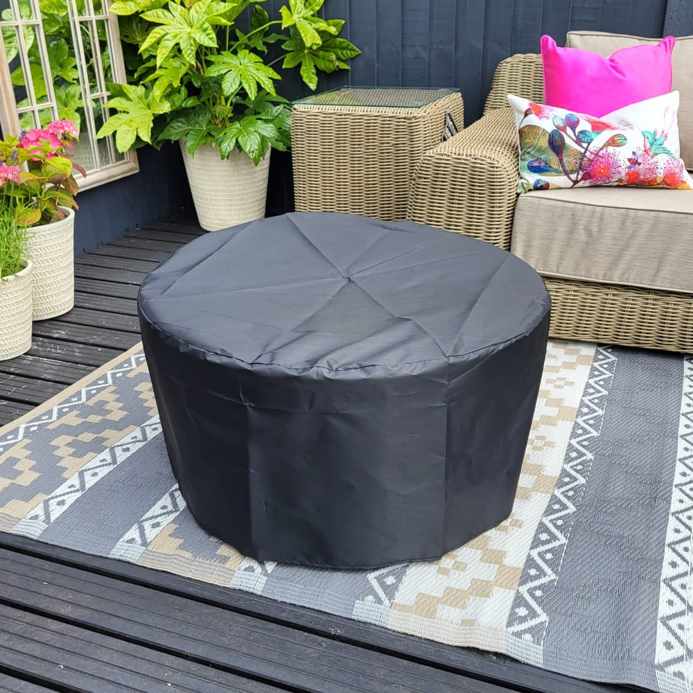 San Antonio Gas Firepit Bowl in Brown - FREE Wind Guard
