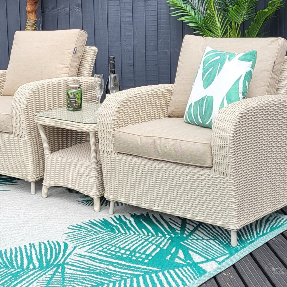 Outdoor Bistro Set - Haven Pebble By Harbo