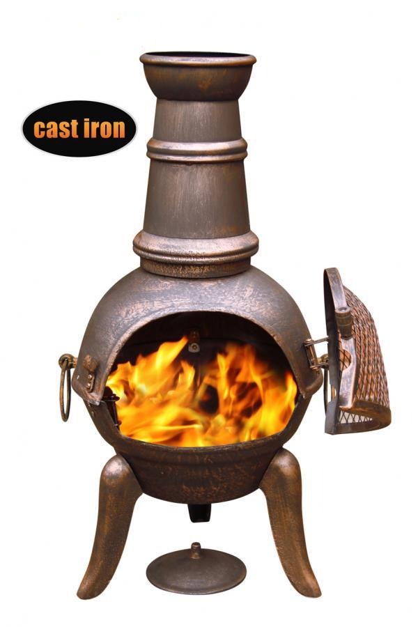 Granada Cast Iron Chimenea - 90cm High