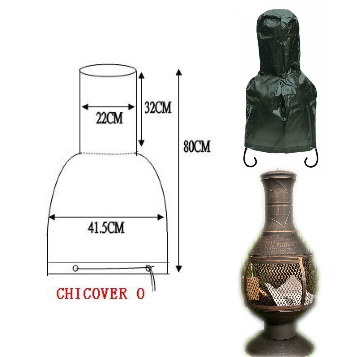 Small Chimenea Cover