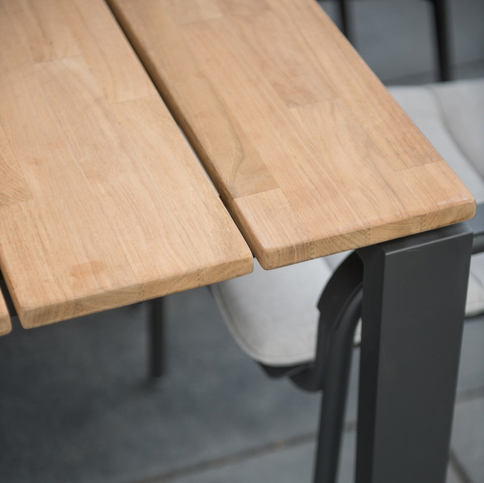 Outdoor Goa Table with HPL Teak Effect Top - 220cm by 4 Seasons Outdoor