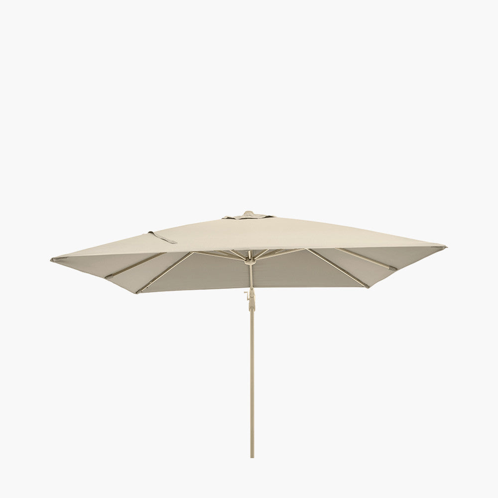 Glow Challenger T2 3m Square Sandstone / Champagne Free Arm Parasol | Pacific Lifestyle