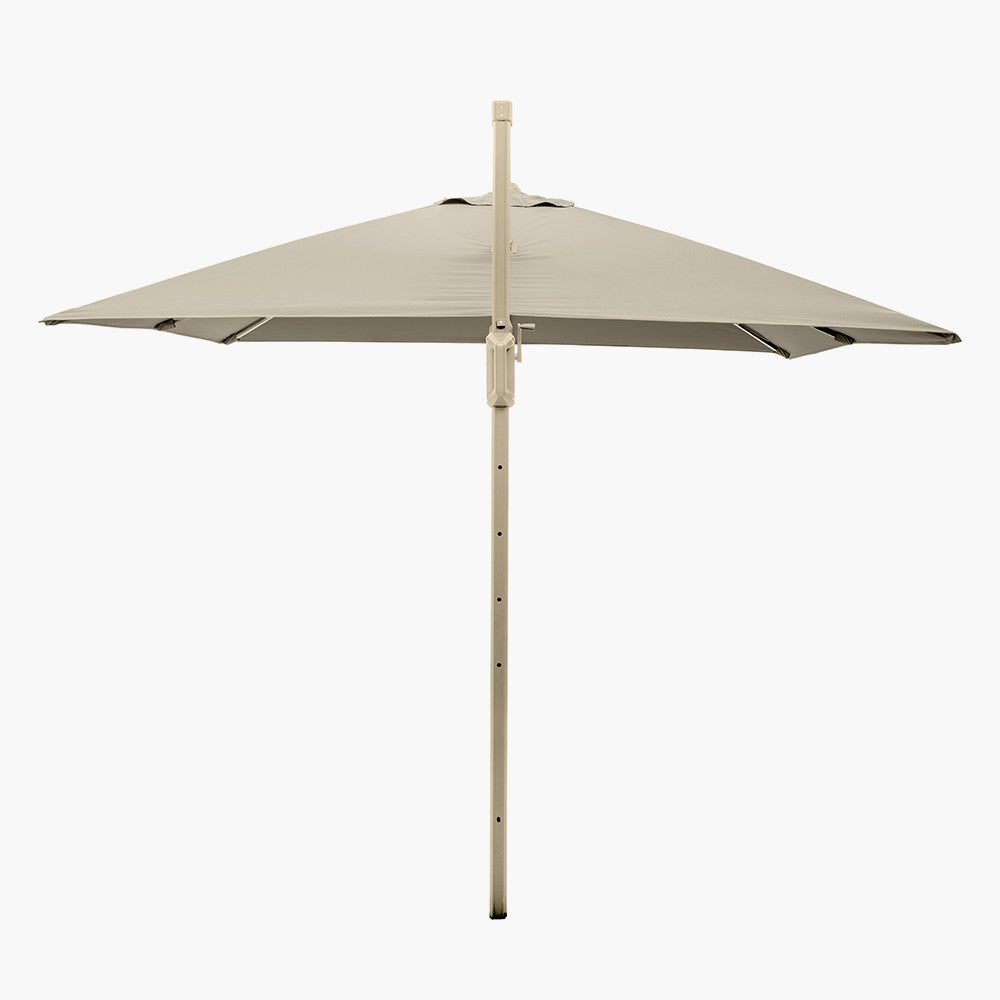 Glow Challenger T2 3m Square Sandstone / Champagne Free Arm Parasol | Pacific Lifestyle